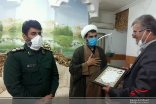 تجلیل از رزمندگان بسیجی خاش