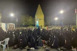 برگزاری تجمع شبانه مردمی در جوار بارگاه حیقوق نبی(ع) تویسرکان