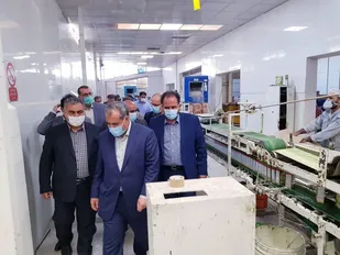 بازدید استاندار و تیم صنعتی و اقتصادی استان از دو واحد تولیدی بازدید شد