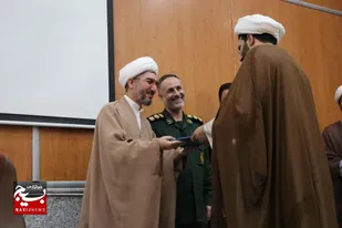 آیین تکریم و معارفه مسئول دفتر نمایندگی ولی فقیه در سپاه ناحیه کبودراهنگ