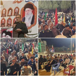 برگزاری مراسم بزرگداشت شهدای گرانقدر جنگ&zwnj; دوازده روزه در روستای چهواز شهرستان پارسیان