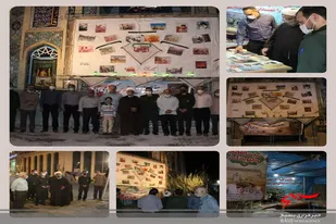 افتتاح تابلو یادگار و نمایشگاه کتاب دفاع مقدس در سرخه