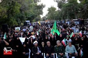 اجتماع عظیم لشگر زینبیون شهر قزوین
