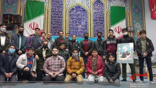 بزرگداشت دهه فجر در محله باغزندان شاهرود/سرکشی فرمانده سپاه از پایگاه بسیج+ تصاویر