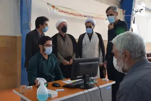 بازدید امام جمعه شاهرود از مرکز واکسیناسیون شماره ۲ بسیج+ تصاویر