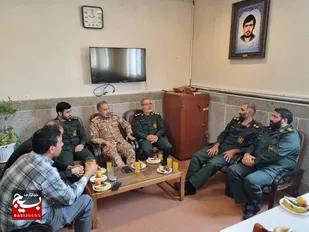 بازدید فرمانده سپاه قم از حوزه بسیج شهید جلالی قنوات&nbsp;