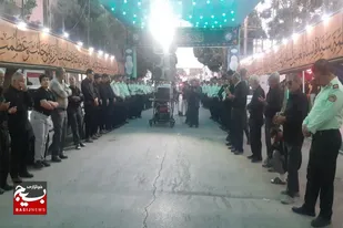 برگزاری دسته عزاداری نیروهای انتظامی در شهرستان بهار