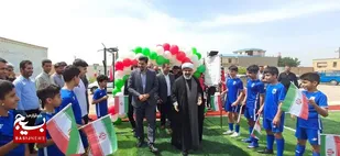 گامی نو درتوسعه ورزش دانش&zwnj;آموزی شهرستان لالی؛چمن مصنوعی دبیرستان شهید دوستانی افتتاح شد
