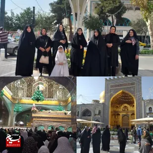 تشرف جمعی از بسیجیان جونقان به مشهد مقدس