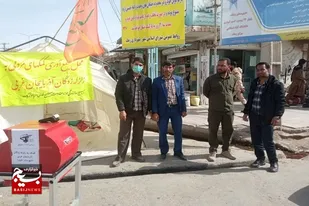 جمع آوری کمک های مردمی زهک برای زلزله زدگان
