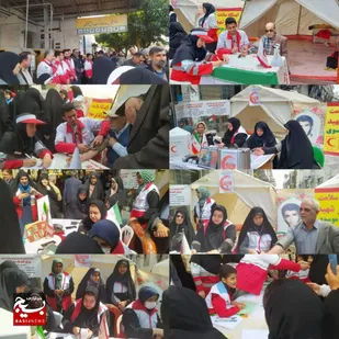 ارائه خدمات سلامتی در راهپیمایی روز قدس در آمل