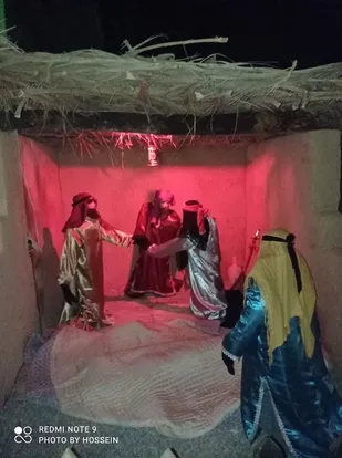 برپایی نمایشگاه فرهنگی و هنری کوچه های مدینه در روستای متین آباد بادرود