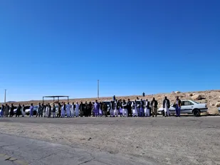 تجمع مردمی روستای گرداک تفتان جنوبی در محکومیت جنایات اسرائیل و آمریکا