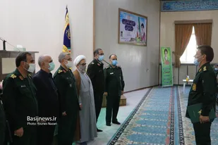 مراسم تکریم و معارفه فرمانده تیپ مردم پایه سپاه نینوا