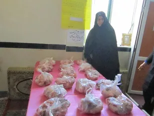 توزیع 20 کیلوگرم گوشت گرم بین نیازمندان کوی فرهنگیان همدان