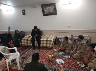 دیدار با خانواده شهیدان بسیجی شهید محسن پور اسماعیلی وشهید بهنام ناظمی