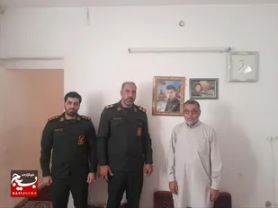 کارکنان حوزه بسیج شهید جلالی با خانواده شهدا و جانبازان مدافع&zwnj; حرم قنوات دیدار کردند
