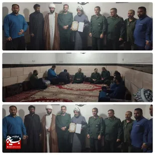 دیدار فرمانده ناحیه مقاومت بسیج کارون با خانواده شهداء