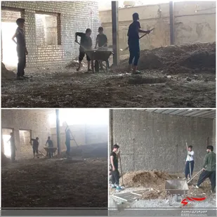 احداث پایگاه شهید باکمال محله والیجرد با همت خیرین بسیجی