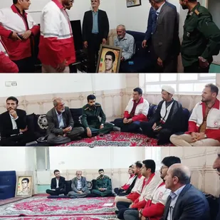 دیدار با خانواده معظم شهیدان رحیمی و اکبر شریفی در لردگان