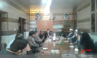 برگزاری جلسه شورای هماهنگی برای مدارس شهر راین توسط بسیج