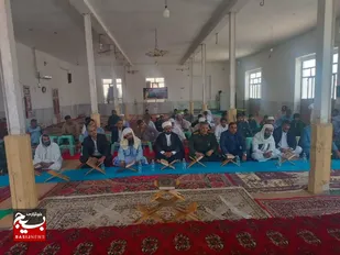 برگزاری محفل انس با قرآن کریم به همت حوزه بسیج طلاب وروحانیون شهیدپیغان در شهرستان زهک