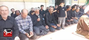 سوگواری و نماز ظهر عاشورا در شهر وردنجان