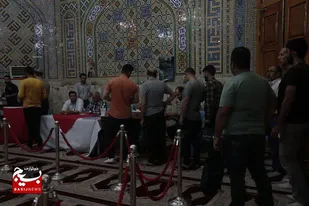 حضور باشکوه مردم در انتخابات مرحله دوم ریاست جمهوری در امامزاده طاهر (ع) +تصاویر