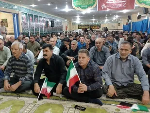 برگزاری مراسم چهلم شهدای اقتدار ایران در ملکشاهی