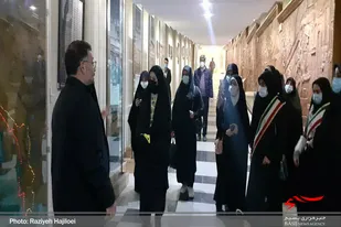 بازدید دانش&zwnj;آموزان بسیجی از باغ موزه دفاع مقدس همدان