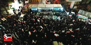اجتماع باشکوه تجدید پیمان پاسداران ولایت با امام امت در قوچان