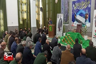 برگزاری محفل انس با قرآن کریم و مراسم یادبود شهیدان قدس شریف در سپاه رزن