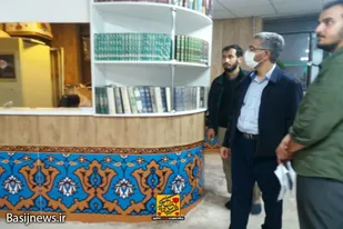بازدید فرمانده سپاه ناحیه همدان از بازسازی سایت اداری پایگاه شهید خاکپور