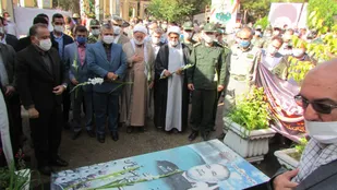 تجدید عهد و پیمان مسؤولان شهرستان شاهرود با شهدا+ تصاویر