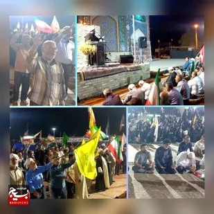 صدمین شب میدان&zwnj;داری مردم غیور هندیجان باطنین لبیک یا حسین (ع)