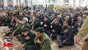 مراسم سالگرد حاج قاسم سلیمانی و آیه الله مصباح در گناباد به روایت تصویر
