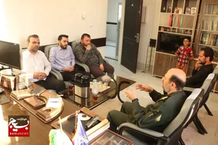 بازدید سردار علیرضا حیدرنیا از روابط عمومی سپاه استان البرز