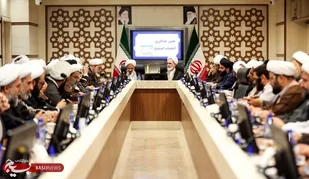 نشست مشترک وبیناری نمایندگان ولی فقیه در استان ها، مسئولان بسیج طلاب و روحانیون و مدیران استانی حوزه&zwnj; با موضوع انتخابات ریاست جمهوری