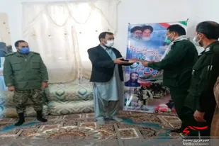 دیدار جمعی از پرسنل سپاه هیرمند با جانباز دفاع مقدس