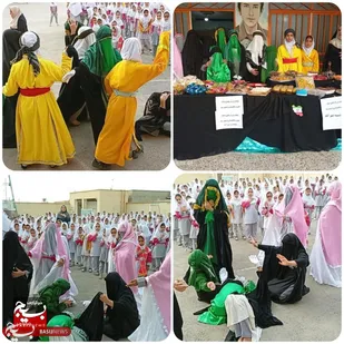 نمایش فاطمی در مدرسه عفت شهر آباد تنگستان برگزار شد