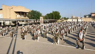 برگزاری صبحگاه مشترک بسیجیان  در اهواز