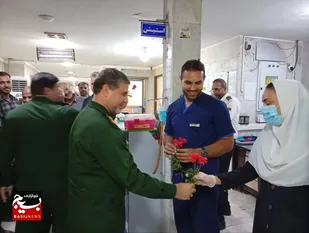تقدیر سبزپوشان ناحیه مقاومت بسیج شوش &nbsp;از فداکاری پرستاران این شهرستان