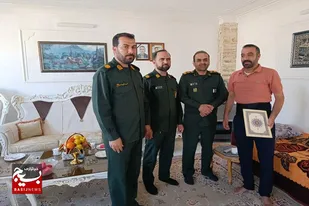 عیادت فرمانده سپاه ناحیه ملایر از جهادگران بسیجی
