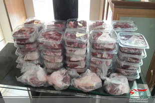 اهدای کمک&zwnj;های مردمی و ۱۰۰ بسته گوشت قربانی به نیازمندان توسط خیریه آبشار عاطفه&zwnj;ها در بهار