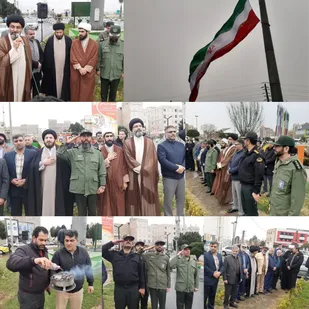 &nbsp;اهتزاز پرچم مقدس جمهوری اسلامی ایران در شهرستان پیشوا