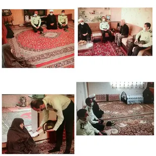 تفقد فرماندهی انتظامی شهرستان شاهرود از خانواده شهدا+ تصاویر