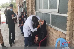 حضور  اردوی جهادی کاروان خدمت در منطقه کلاته های شرقی میامی