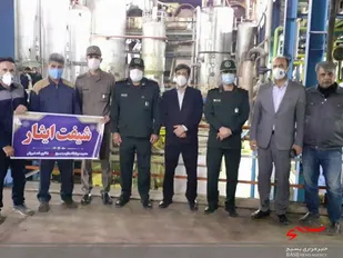حضور فرمانده سپاه شیروان در شیفت ایثار کارخانه قند
