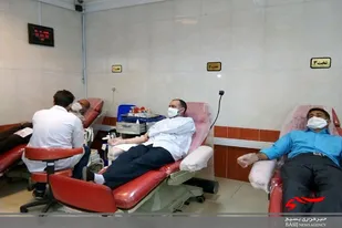 ورزشکاران بسیجی سیستان و بلوچستان به بیماران نیازمند خون اهدا کردند