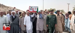 تشییع و خاکسپاری شهید مدافع امنیت جواد کرد در زادگاهش بزمان